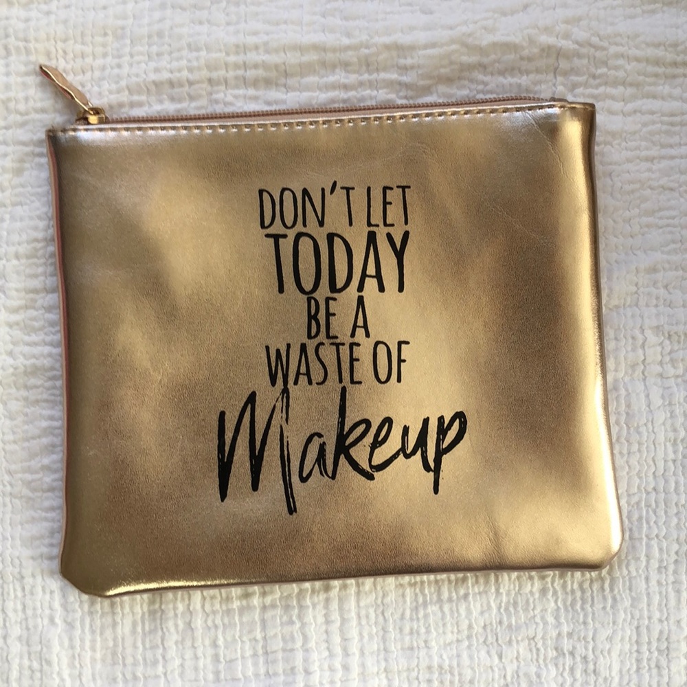 Rose-Gold Makeup Bag